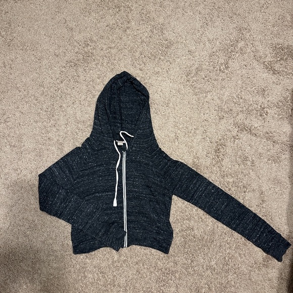 Zip up crop hoodie - Picture 1 of 2